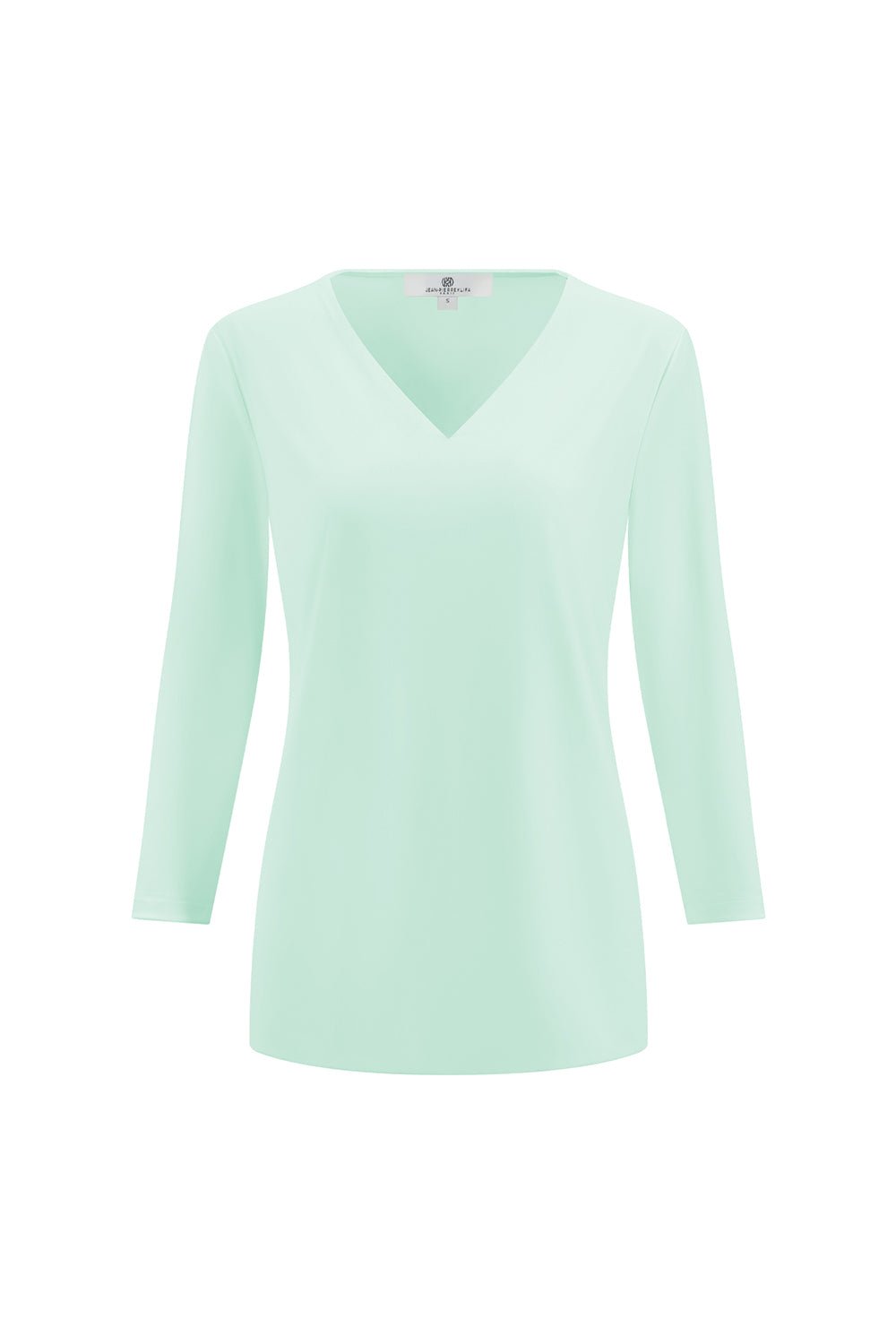 V-Neck Solid Top Mint APPAREL - TOP - SHIRT jeanpierreklifa.com