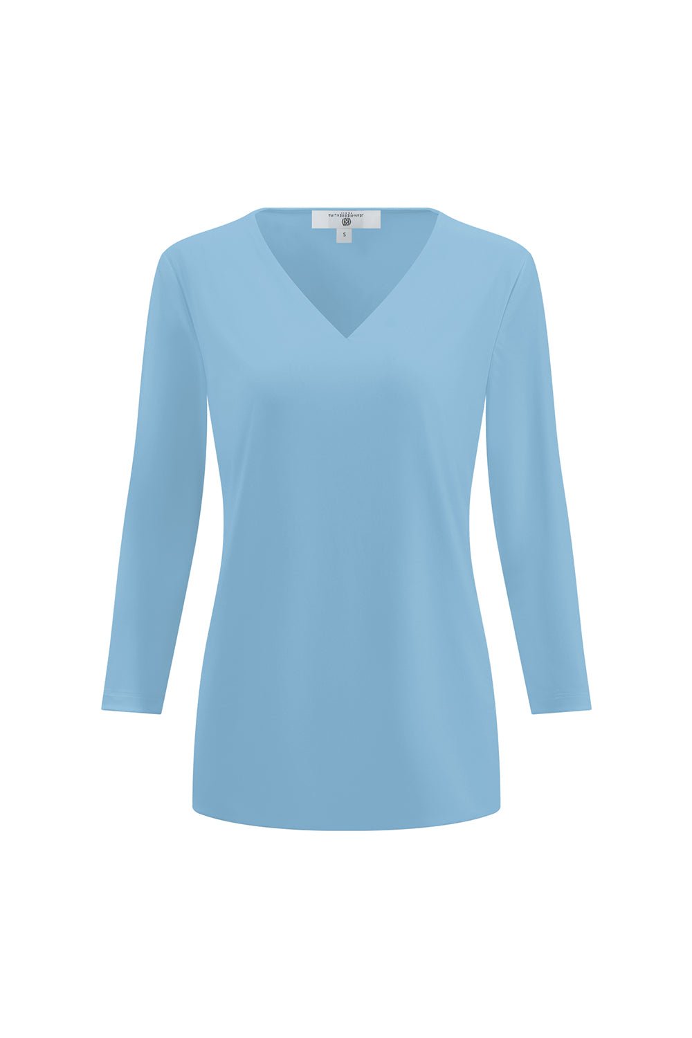 V-Neck Top Petrol APPAREL - TOP jeanpierreklifa.com