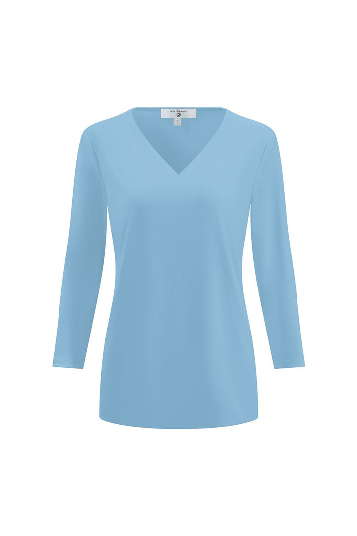 V-Neck Top Petrol APPAREL - TOP jeanpierreklifa.com