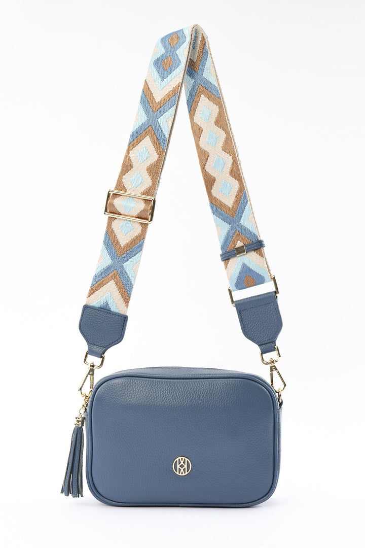 Side Bag Leather, Petrol ACCESSORY - HANDBAG jeanpierreklifa.com