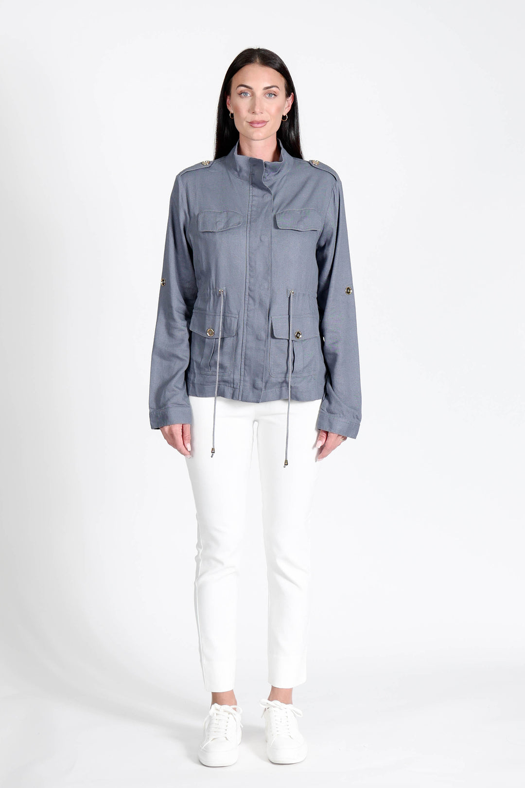 Military Jacket Petrol APPAREL - TOP jeanpierreklifa.com