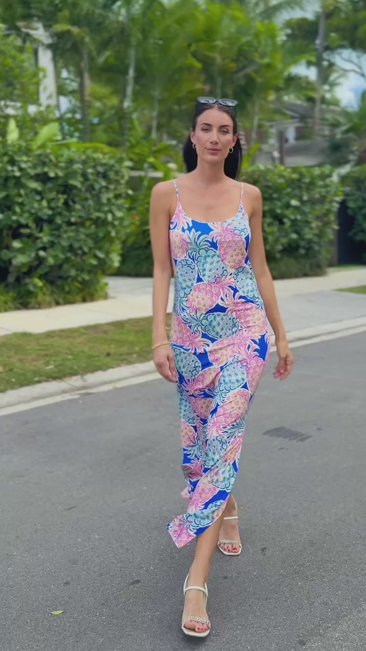 Spaghetti Dress Pineapple Shandy APPAREL - DRESS Online Exclusives