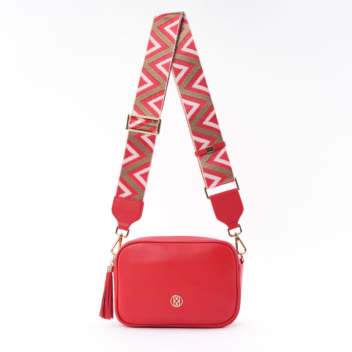 Side Bag Leather Red