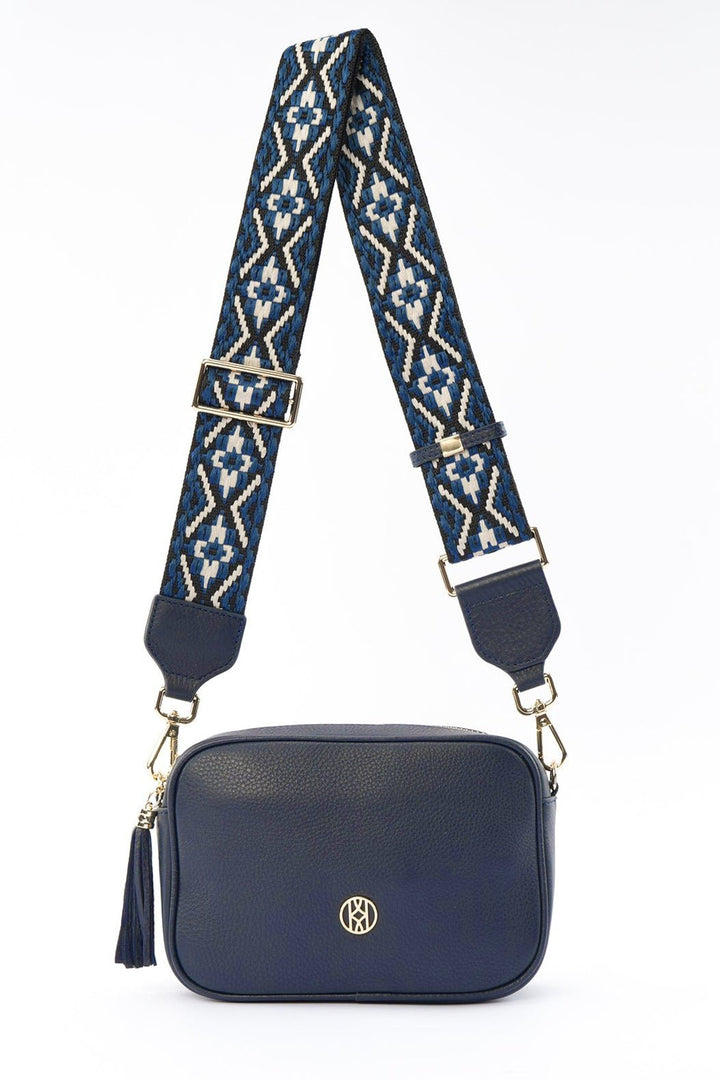 Side Bag Leather Navy ACCESSORY - HANDBAG jeanpierreklifa.com