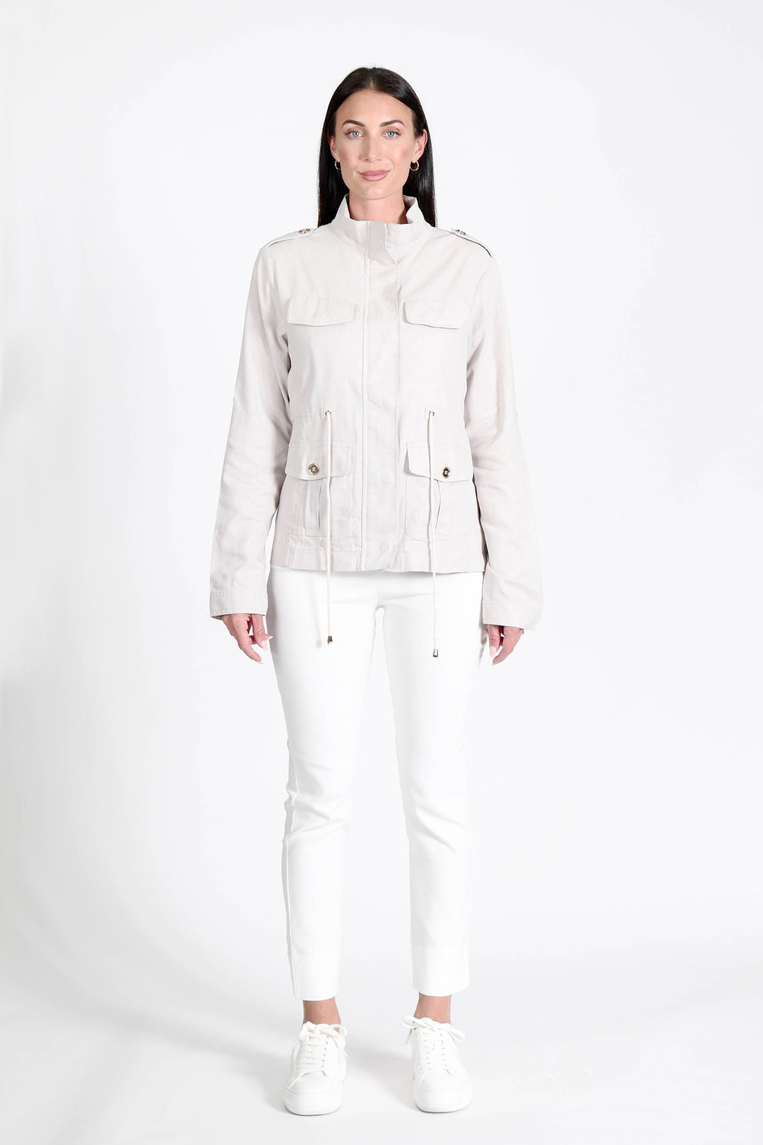 Military Jacket Stone APPAREL - TOP jeanpierreklifa.com