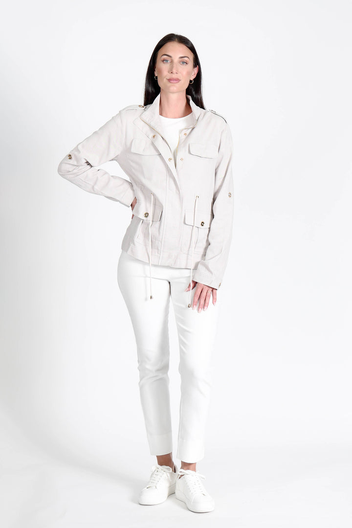 Military Jacket Stone APPAREL - TOP jeanpierreklifa.com