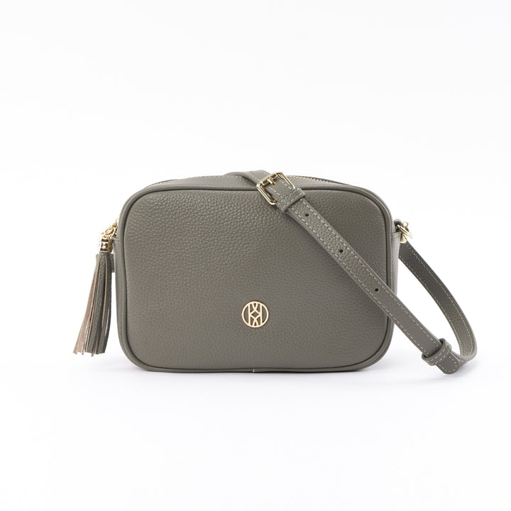 Side Bag Leather Taupe ACCESSORY - HANDBAG jeanpierreklifa.com