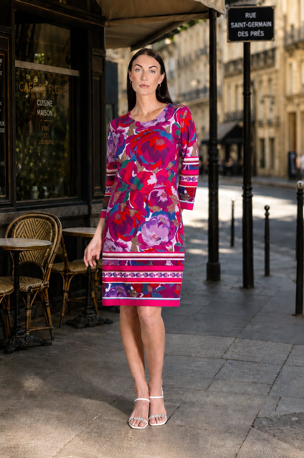 Daphne Dress Magenta Bouquet APPAREL - DRESS JPK 2026