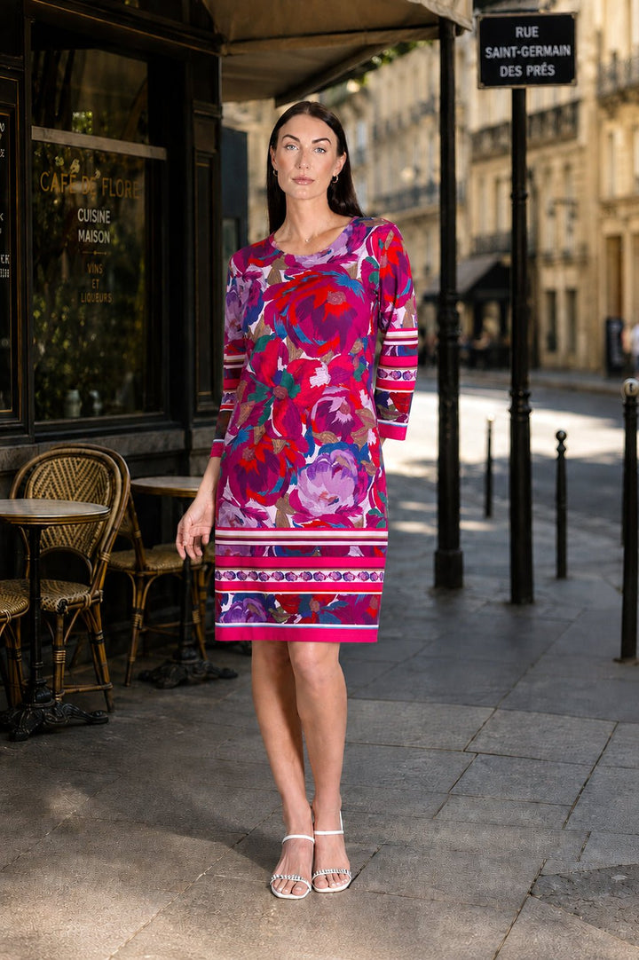 Daphne Dress Magenta Bouquet APPAREL - DRESS JPK 2026