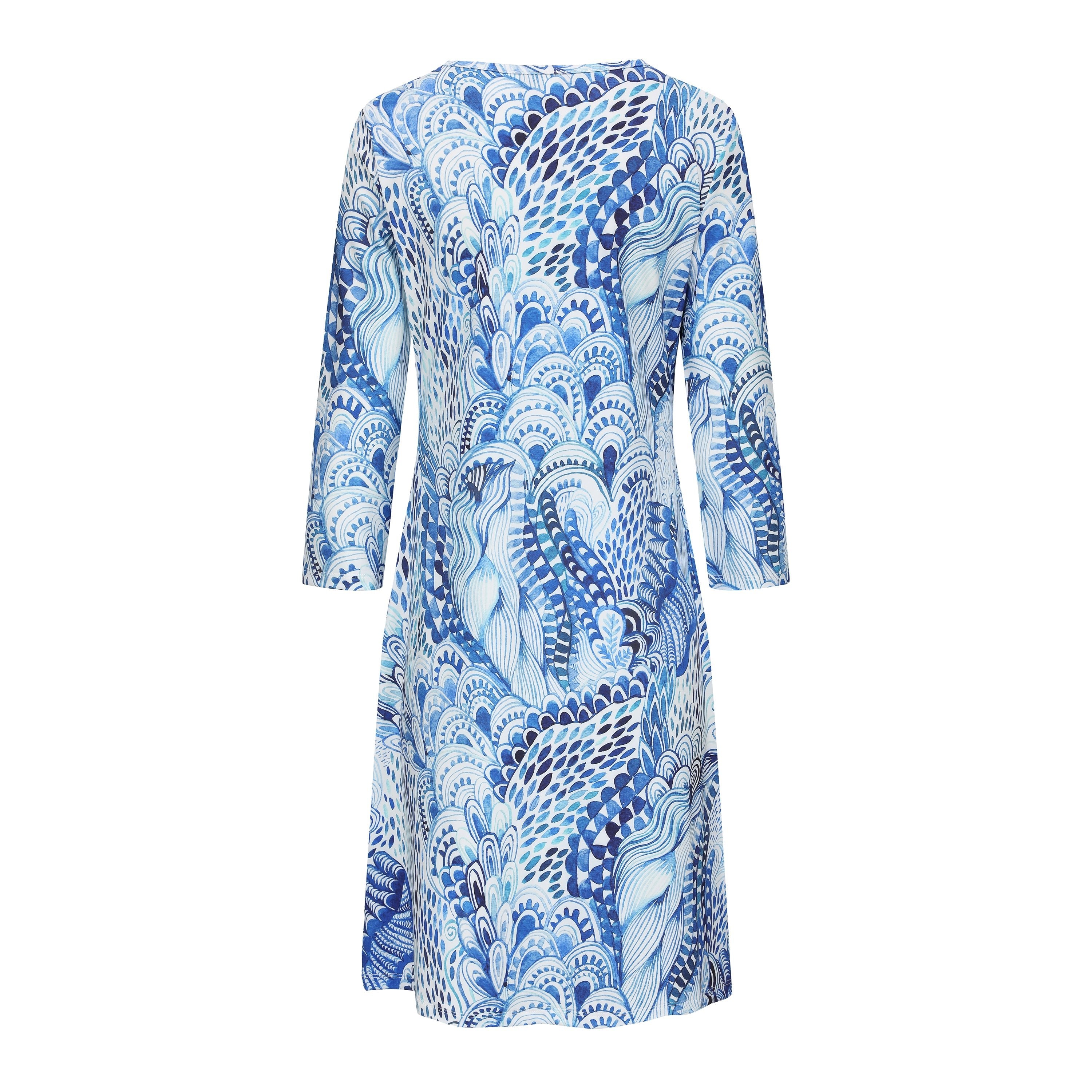 Daphne Dress Cascade Blue Short Dresses JPK Outlet   