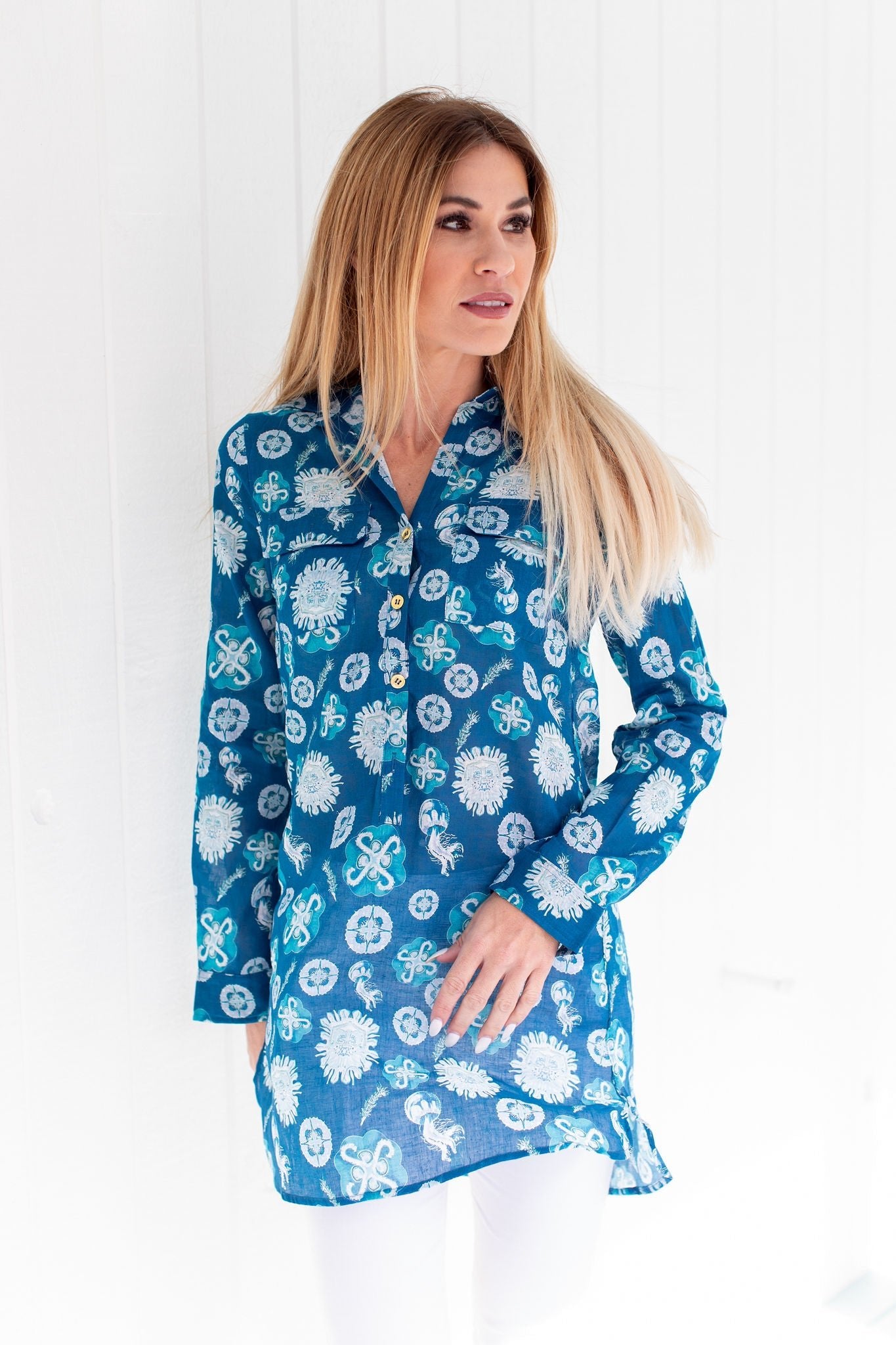 Brittany Tunic Top Deep Sea Tops JPK Outlet   