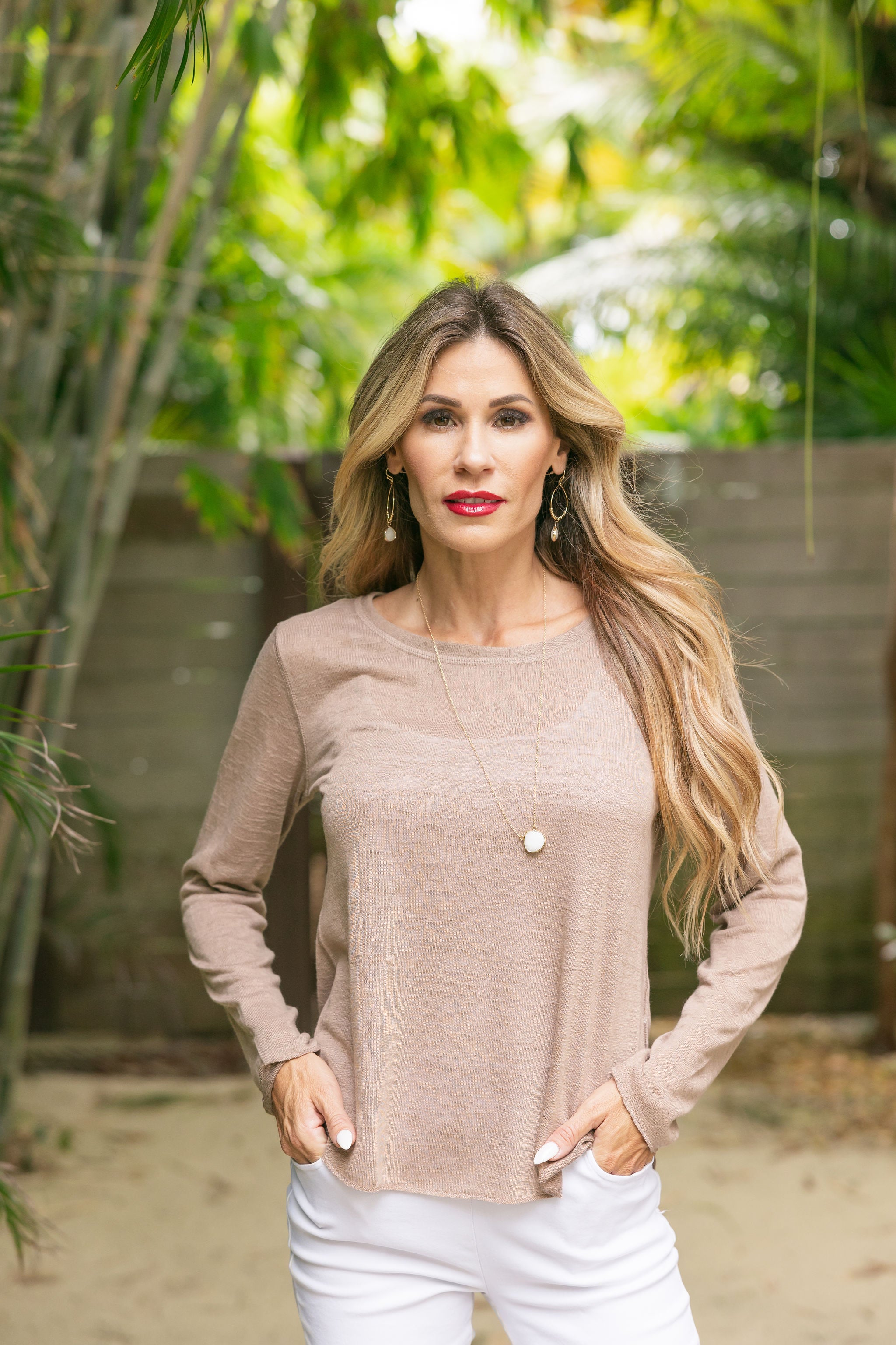 Nilly Nelly Top Taupe Tops Jean-Pierre Klifa   