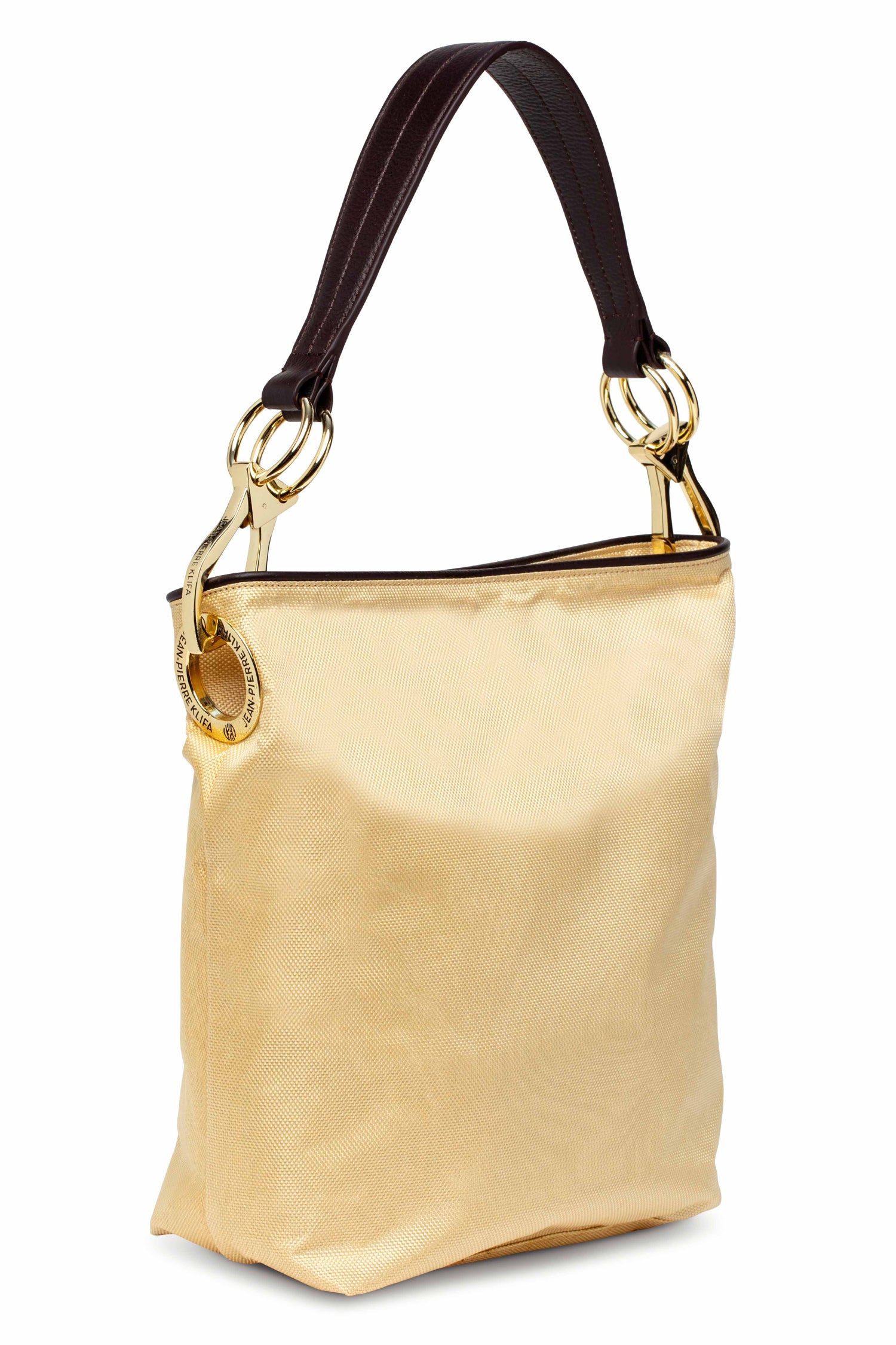 Nylon Bucket Bag Ivory Handbag Jean-Pierre Klifa   