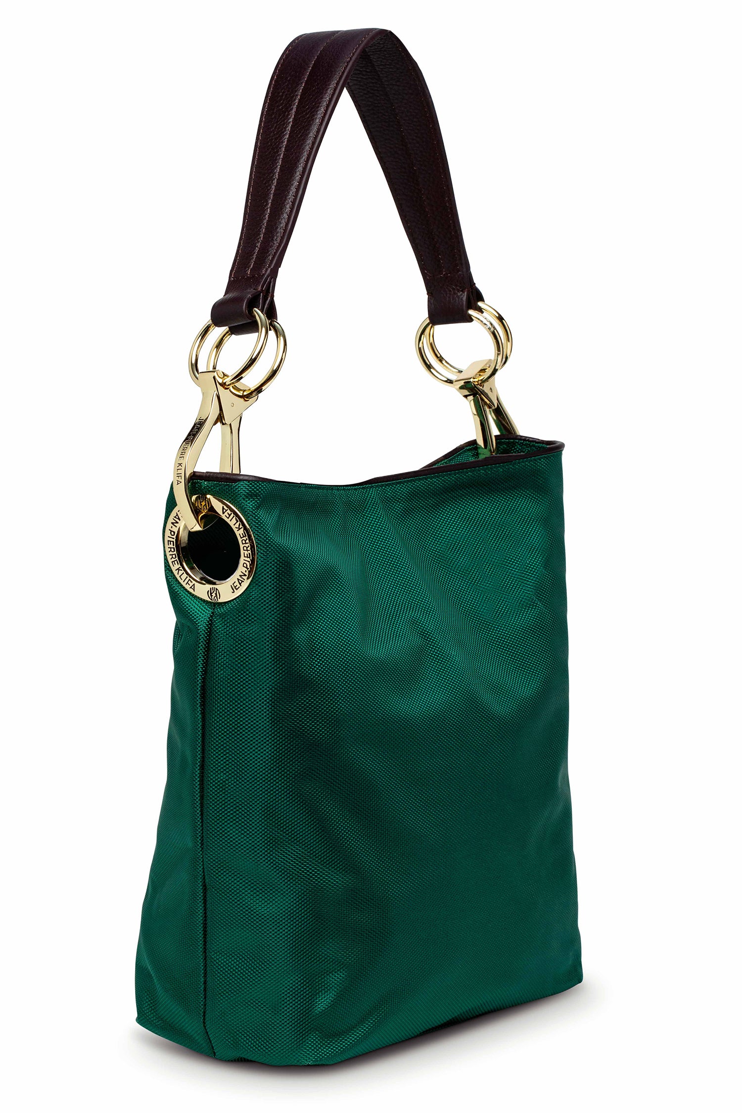 Nylon Bucket Bag Racer Green Handbag Jean-Pierre Klifa   