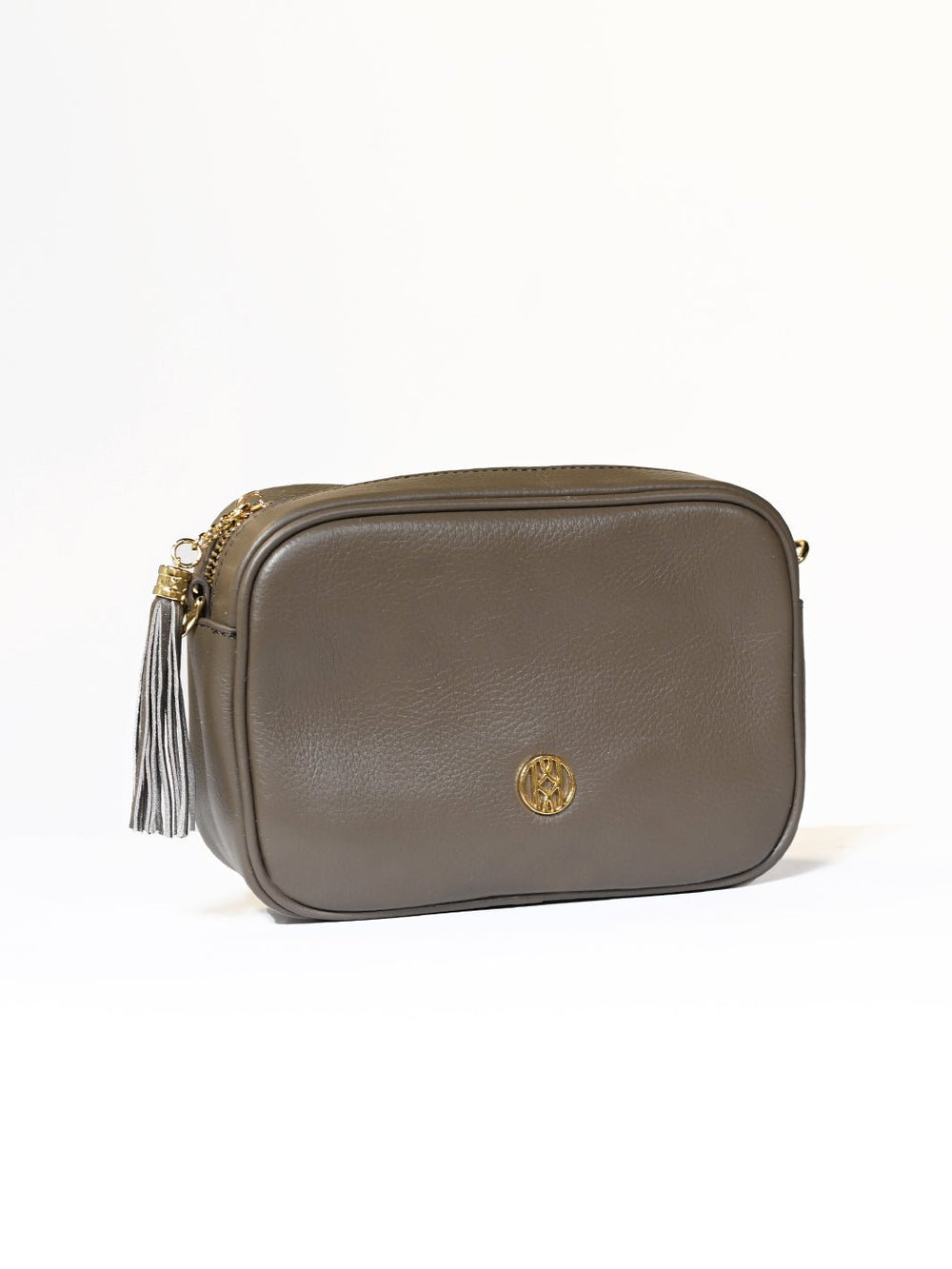 Leather Side Bag Taupe ACCESSORY - HANDBAG jeanpierreklifa.com   