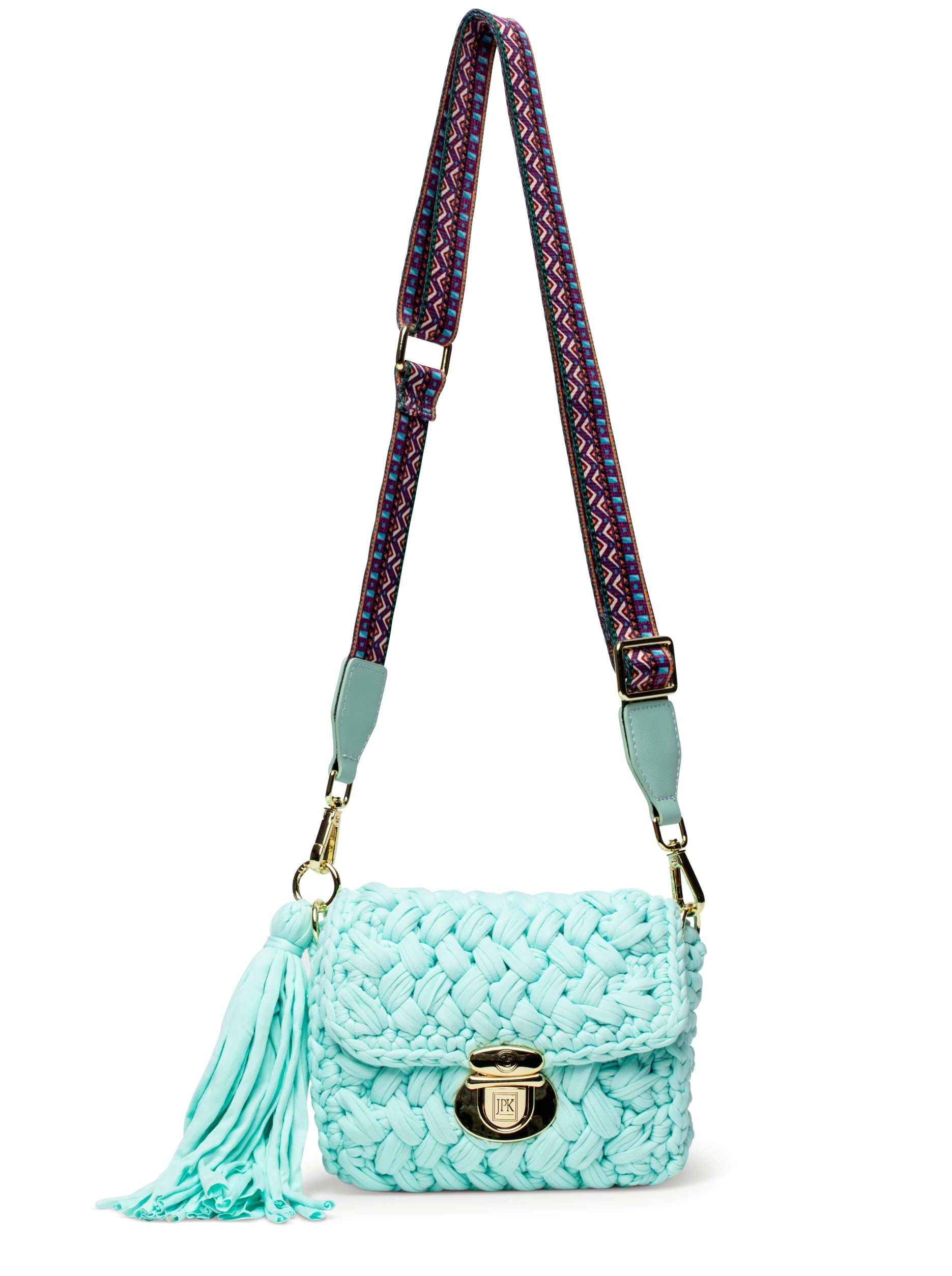 Crochet Crossbody Sky Handbag jeanpierreklifa.com   